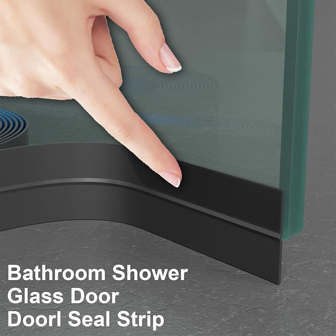 Weather Stripping Door Seal, 20 Ft Shower Door Seal, 2 in | Flexible door sweep - Image 7