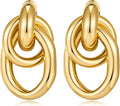 Gold Geometric Drop Dangle Earrings for Women Long Link Dangle Earrings Jewelry Gift