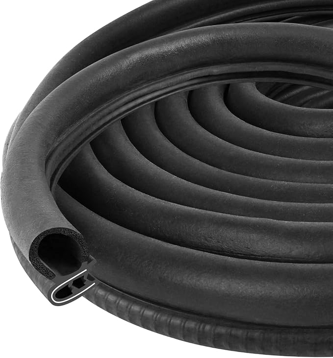 Automotive Door Weather Stripping 30Ft Car Door Rubber Edge Trim Seal Strip by Kikerike