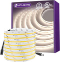 HitLights COB LED Strip Lights Neutral White 4000K, 16.4ft 24V, UL Listed | by HitLights