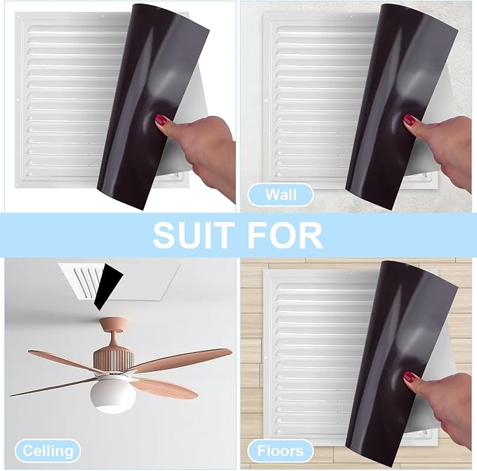 Square Magnetic Vent Covers, Extra Strong Magnets, Fits Steel Vents Only - Image 4