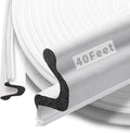 40 Feet Kerf Door Weather Stripping Door Seal, Long Reach V-Shaped Door Seal by SILIENTWERK