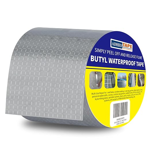 ADHES Butyl Tape Waterproof Tape Aluminum Foil Tape Sealant Tape | 4in x 16ft by ADHESTAPEPERSUITOFPERFECTION