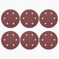 HARFINGTON 15 Pcs 9 Inch Sanding Discs 120 Grit Red Aluminum Oxide 6 Hole | by HARFINGTON