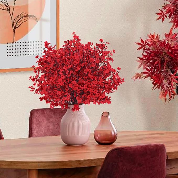 15 Pcs Fake Flowers, Real Touch Babys Breath Artificial Flowers, Full Baby - Image 4