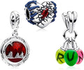 Cute Fashion Heart Charms,S925 Sterling Silver Charm,Bead for Bracelets and Necklaces,For Women Jewelry Present