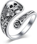 Midari Sun and Moon/Bee/Celtic/Life of Tree/Lotus Spoon Ring for Women 925 Sterling Silver Adjustable Ring Open Ring for Women Men Halloween Birthday Gift