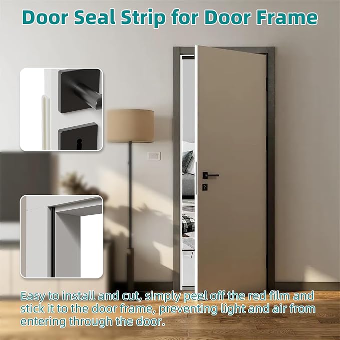 2Pcs×26 Ft V Shape Weather Stripping Door Seal - Image 5