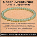 AD Beads Handmade Gemstone Stretch Elastic Bracelet Crystal Healing Reiki Nature's Beauty and Spiritual Essence Unisex
