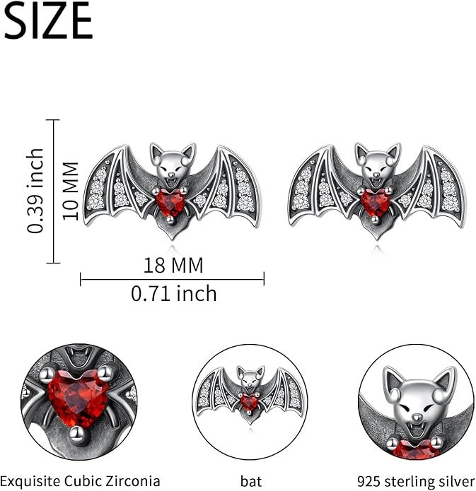 FLYOW 925 Sterling Silver Cute Animal Jewelry Hummingbird/Butterfly/Wolf/Corgi/Cat/Snake/Spider/Bat/Penguin/Bear/Opossum/Frog/Guinea Pig for Women Mother Friend Animal Lovers