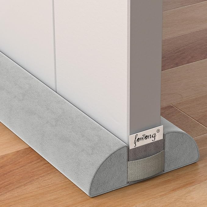 fowong Door Draft Stopper 32 Inch Adjustable Draft Stopper by fowong