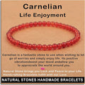 AD Beads Handmade Gemstone Stretch Elastic Bracelet Crystal Healing Reiki Nature's Beauty and Spiritual Essence Unisex