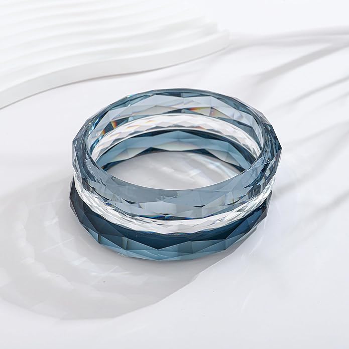 Acrylic Resin Bangles Bracelets for Women Wide Irregular Geometric Wristband Statement Bracelet Punk Chunky Acrylic Resin Bangle