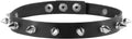 HZMAN Fashion Women Men Cool Punk Goth Metal Spike Studded Link Leather Collar Choker Necklace