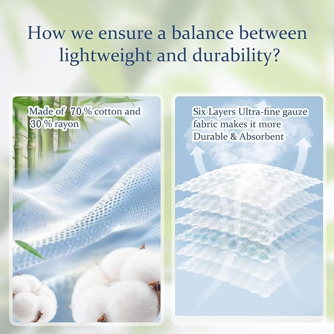 Ultra Soft Muslin Baby Blanket Neutral Versatile 6 Layers Swaddle and Bed Blanket for Babies, Toddlers, Boys or Girls Coffee Checkered 43 x 43 Inches