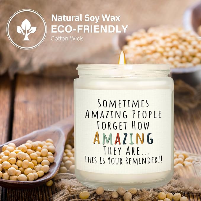Craftique Gifts for Women, Birthday Gifts for Women- You're Amazing Candle | - Image 4