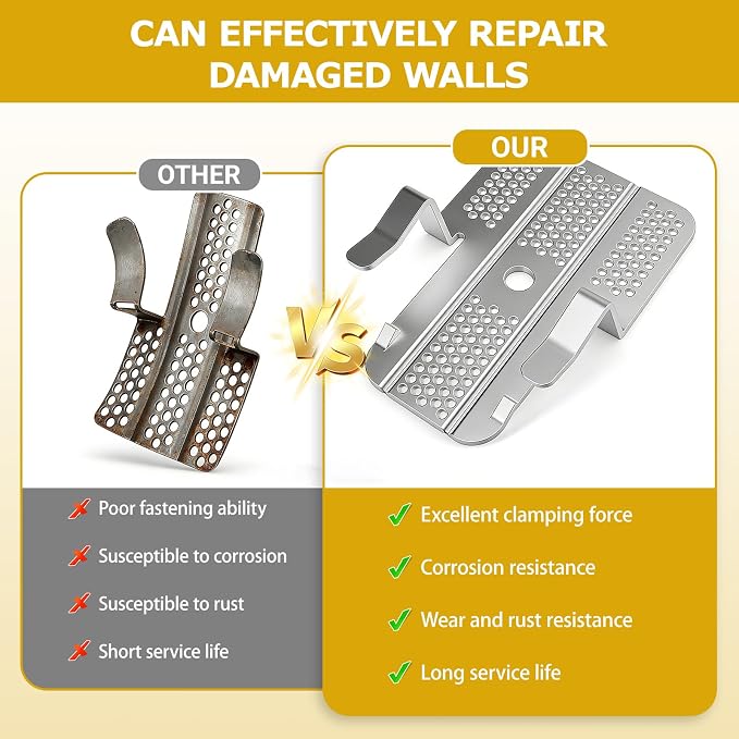 10 Pack Drywall Repair Clips, 1/2 inch Drywall Fastener Clip - Image 4
