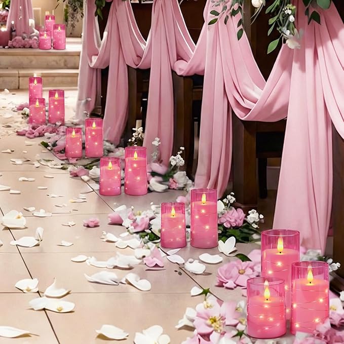 Homemory Flickering Flameless Candles, Christmas & Indoor Holiday Home Decor - Image 5