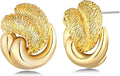 SNGIA18K Gold Plated Dangle Textured Ribbed Irregular Large Leaf Statement Earrings for Women by SNGIA, Handmade Dramatic Geometric Trendy Summer Drop Leaf Flower Jewelry Gifts, Bold Beachy Vintage Plant Fashion Drop Accessories, Vintage Nickle Free Fl...