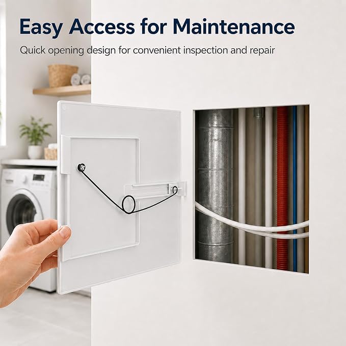 2 Pcs 12"x12" Adjustable Spring Loaded Access Panel - Image 6