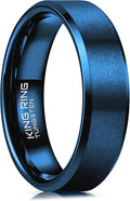 King Ring Tungsten 4/6/8/10mm Rings – Super Polished Matt Finish Tungsten Rings – Designed in USA