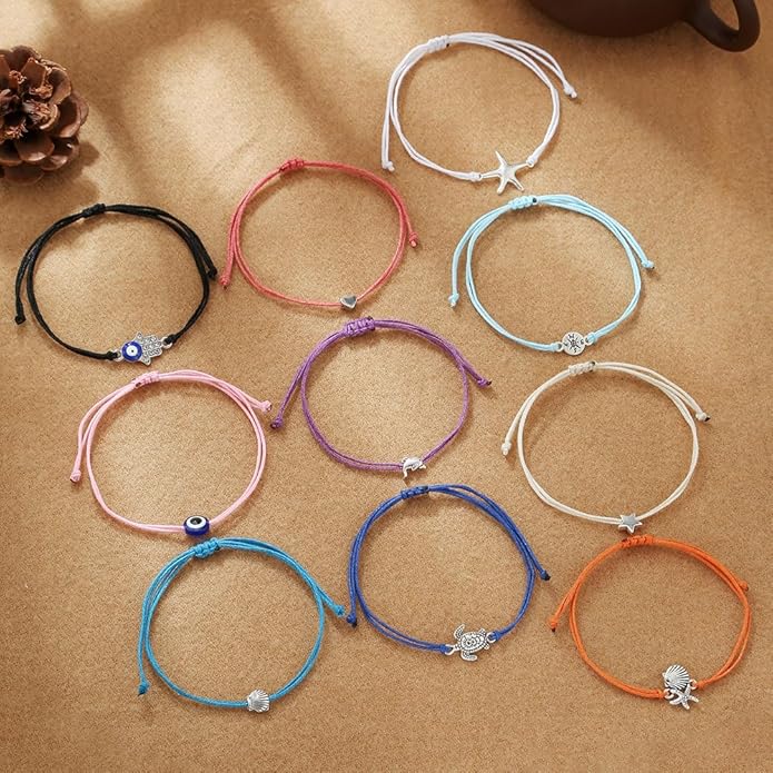 Friendship Bracelets Boho Stackable Bracelets for Women Surfer Heishi Clay Bead Bracelets Stretch Preppy Bracelets Colorful Boho Bracelets for Women