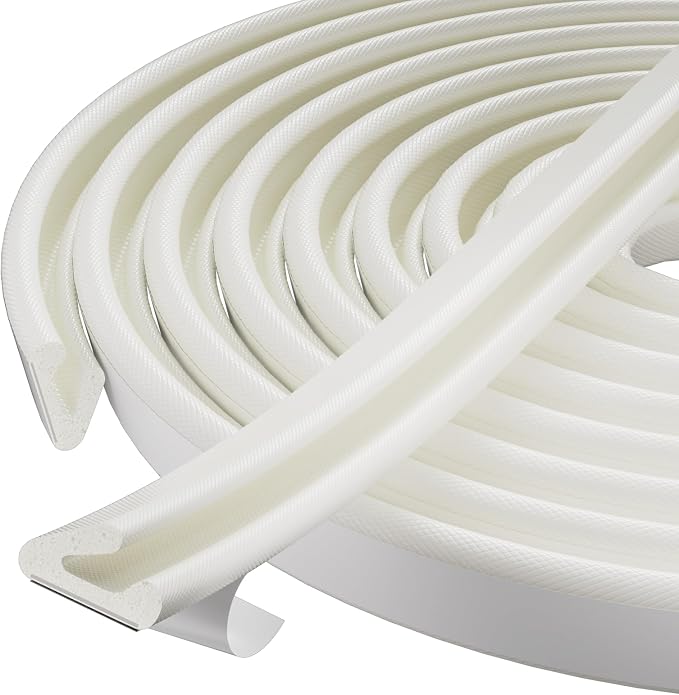 2Pcs×26 Ft V Shape Weather Stripping Door Seal by MUSRCYIO