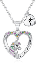 Unicorn Necklace for Girls Gifts for Girls Little Girl Jewelry Birthday Gift for Girl Daughter Granddaughter Niece-No tarnish, No reactions for sensitive skin Hypoallergenic