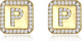 Gold Earrings for Women 24K Gold Filled Initial Earrings for Women S925 Earrings Gifts for Her