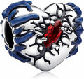 Cute Fashion Heart Charms,S925 Sterling Silver Charm,Bead for Bracelets and Necklaces,For Women Jewelry Present