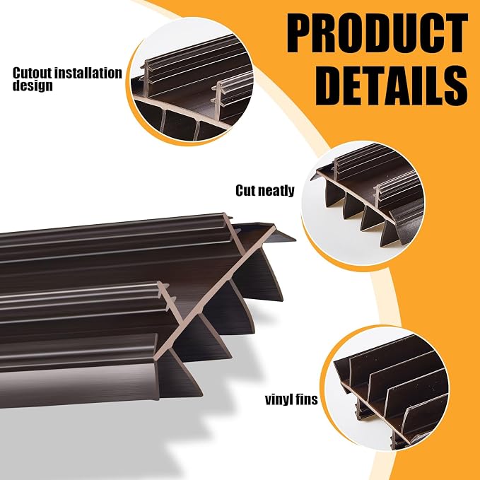Pushglossy 8 Pcs Door Bottom Seal - Image 3