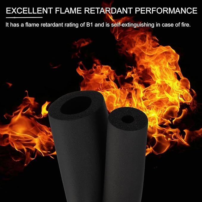 PATIKIL 1-5/16" ID x 6.6Ft Pipe Insulation Foam Tube, Pipe Cover Wrap Roll Bar - Image 3