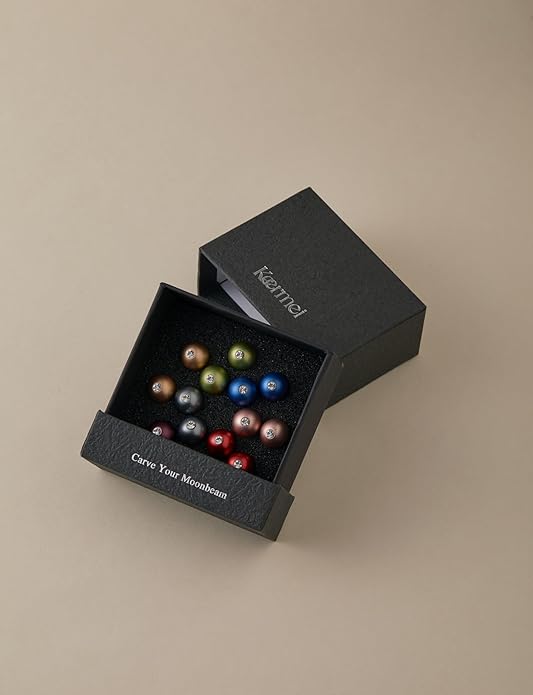 Trendy Stud Earrings Set for Women, 3 Pairs of Ball Earrings, Colorful Replaceable Beads, Gemstone Design, Lightweight Aluminum Alloy, Hypoallergenic Titanium Stainless Steel Stud