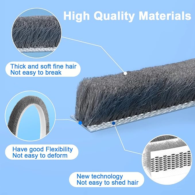 33 Ft Weather Stripping Door Seal Tape, Window Noise Blocker, Noise Blocker - Image 3