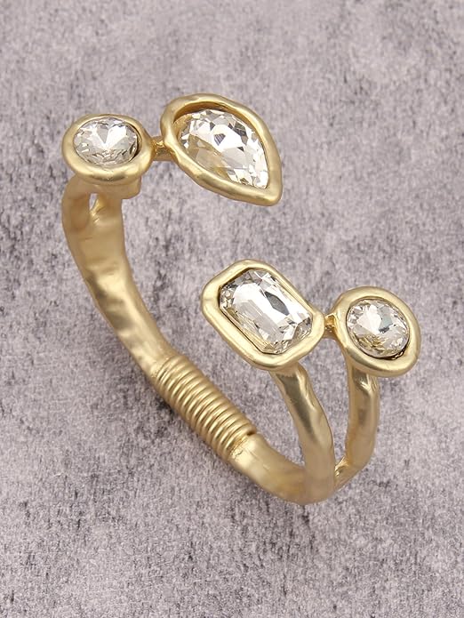Gold Cuff Bracelet for Women Silver Beaded Bracelets Open Bangle Stackable Stretch Bead Bracelet Boho Jewelry Gifts for Wife Couple