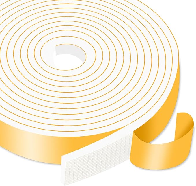 Door Weather Stripping, for Door and Window, 1 in x 1/4 in x 13Ft | Air by MIKONIYA