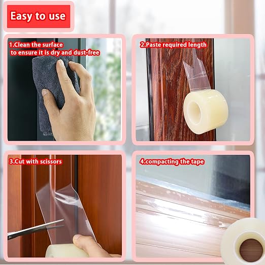 Window Sealing Tape, Window AC Insulation Tape, 2 Inch x 69 FT | Waterproof - Image 5