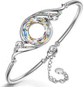 Kate Lynn "Rise From the Ashes" Phoenix Bracelet Made with Crystals from Austria, Adjustable Bangle Bracelet for Women 7"+2", Packaged with Jewelry Box, Birthday Gift for Women, Symbol of Luck and Renewal