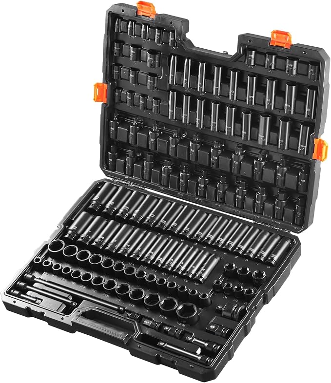 VEVOR Impact Socket Set 130 Piece 3/8" & 1/2" - Image 9