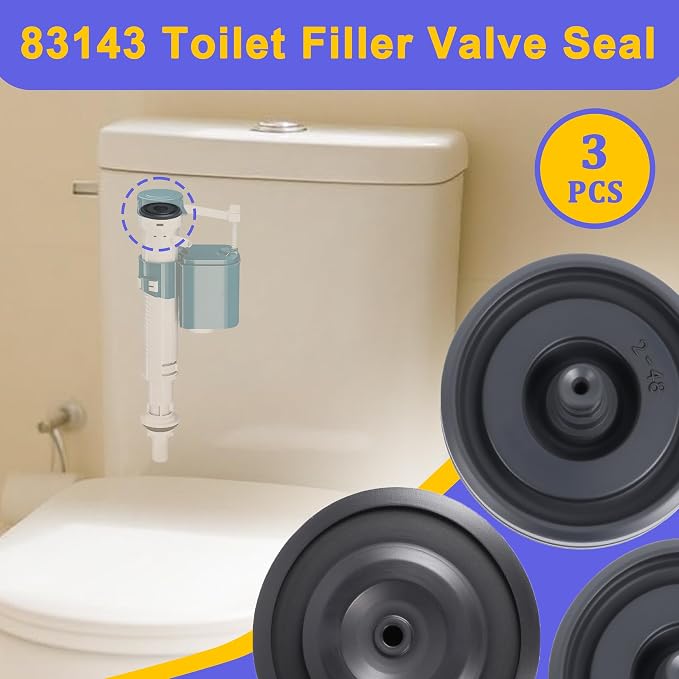 3 Pack Toilet Fill Valve Seal replacement - Image 2