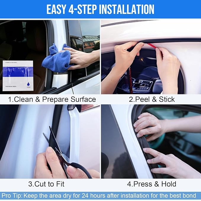 alophoty 20 Ft Rubber Weather Stripping Door Seal, D Shaped Automotive Weather - Image 8