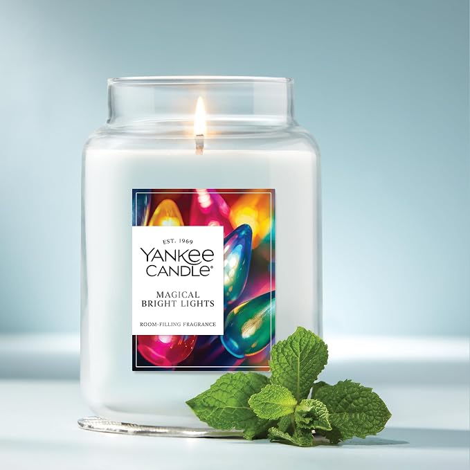 Yankee Candle Magical Bright Lights, Christmas Scented Candle, 22oz Large Jar - Image 4