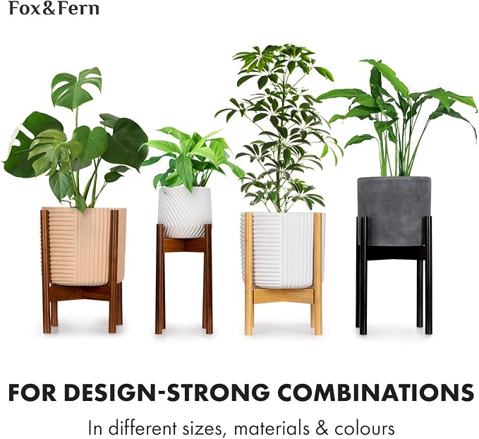 Fox & Fern Large Planter for Indoor or Outdoor, Glossy White, 10 Inch | UV & - Image 9