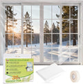 FLYZZZ Patio Door Window Insulation Kit, 84X120in Heavy Duty Winter Shrink Film by FLYZZZ