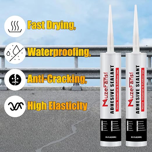 Cement Crack Filler, Concrete Crack Repair Sealant, Flexible Self-Leveling - Image 2