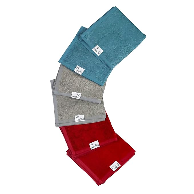 Copper Pearl 6 Ultra Soft Baby Bath Washcloths Premium Large Soft Chief 11" x 11" Towels