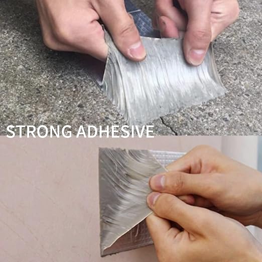 ADHES Butyl Tape Waterproof Tape Aluminum Foil Tape 2in x 16ft x 20rolls | - Image 7