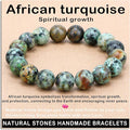 AD Beads Handmade Gemstone Stretch Elastic Bracelet Crystal Healing Reiki Nature's Beauty and Spiritual Essence Unisex
