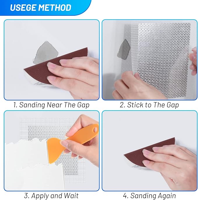 Ranekie 14 Pack Drywall Repairs Patch, 4/6/8 Inch Drywall Repair Kit - Image 6