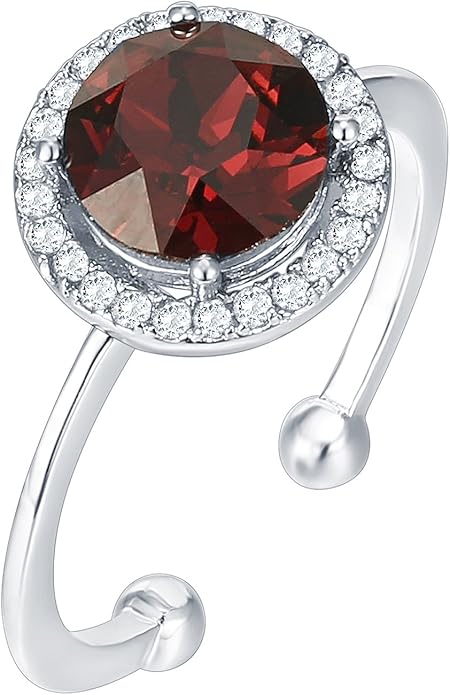 PAVOI 14K Gold Plated Crystal Birthstone Rings | Rings For Women
